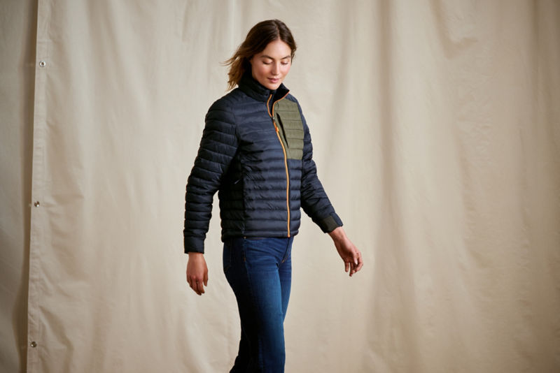 Women&rsquo;s Drift Jacket - TRUE NAVY/TARRAGON/BLAZE image number 4