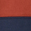 Colorblock Rugby Crewneck T-Shirt - RUSSET/TRUE NAVY