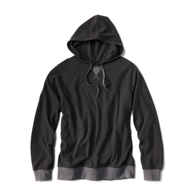 Snowy River Hoodie - CHARCOAL HERRINGBONE