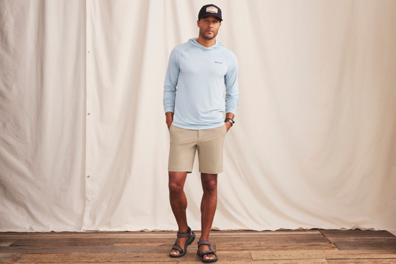 Men&rsquo;s DriCast&trade; Graphic Hoodie - MINERAL BLUE HEATHER image number 2