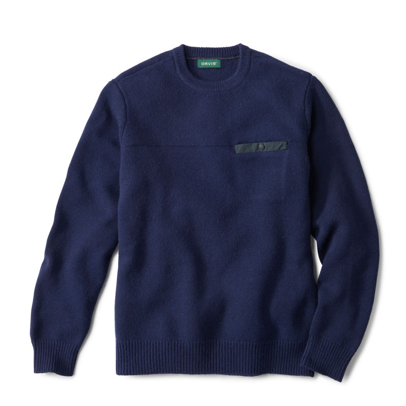 Lodge Crew Sweater - TRUE NAVY