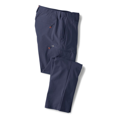 A navy blue pair of pants.