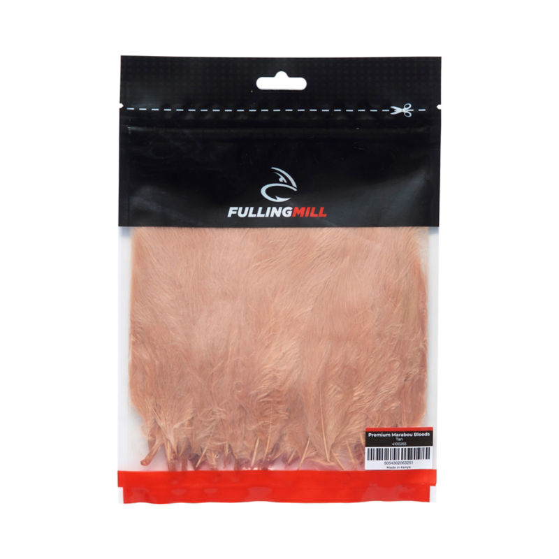 Fulling Mill Premium Marabou Bloods - TAN