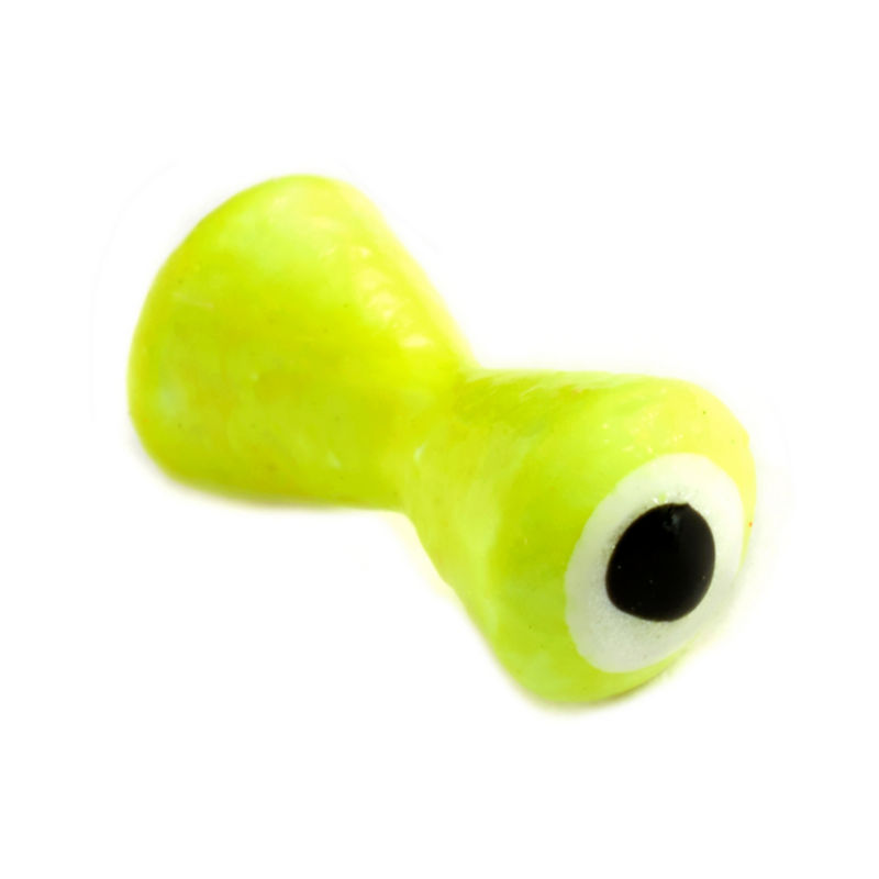 Brass Fluorescent Streamer Eyes - CHARTREUSE