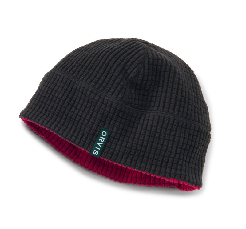 Horseshoe Hills Fleece Beanie - BLACK/CRIMSON image number 0