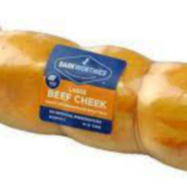 Peanut Butter-Wrapped Beef Cheek Dog Chew - 