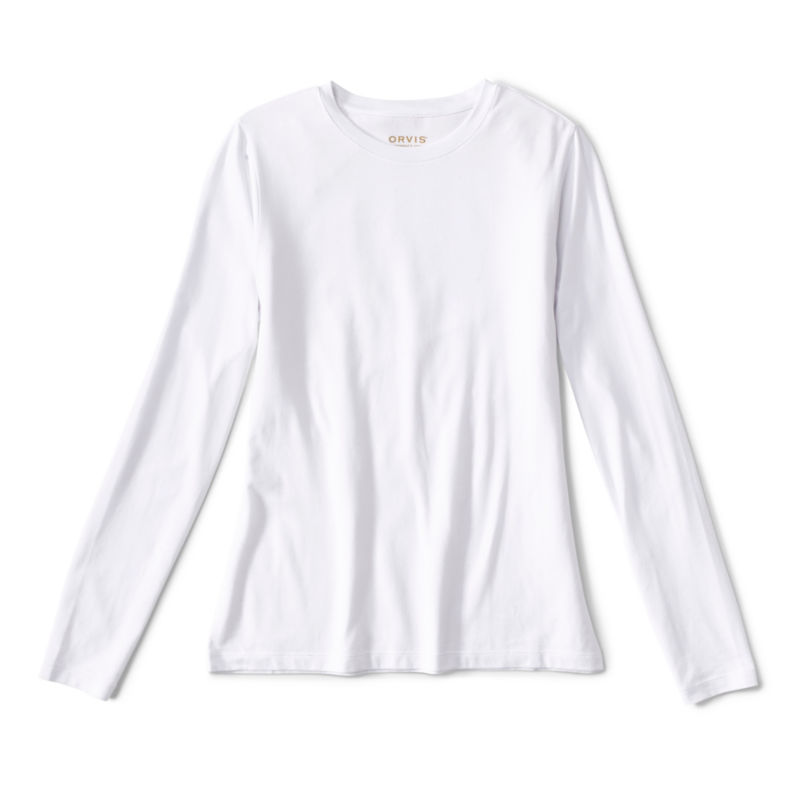 Perfect Long-Sleeve Crew - WHITE