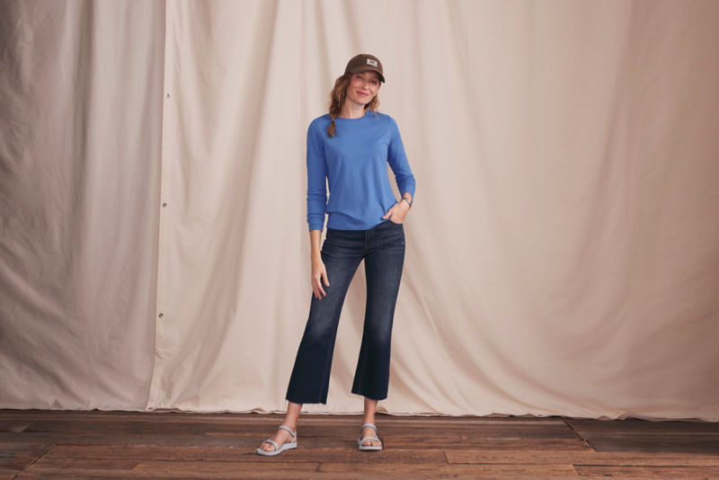 Perfect Long-Sleeve Crew - BLUE JAY image number 3