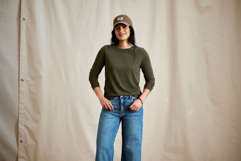 Perfect Long-Sleeve Crew - IVY