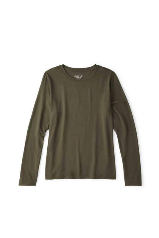 Perfect Long-Sleeve Crew - IVY image number 5