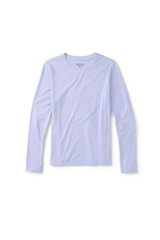 Perfect Long-Sleeve Crew - SNOW SHADOW image number 0