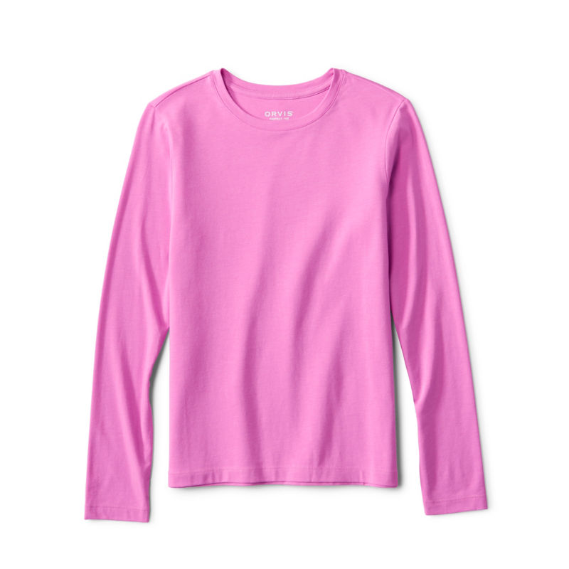 Perfect True Crew Long-Sleeved Tee - BRIGHT LILAC