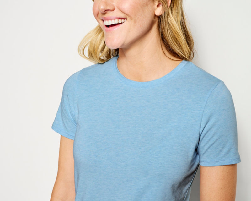 Perfect Short-Sleeve Crewneck Tee - TRUE NAVY image number 2