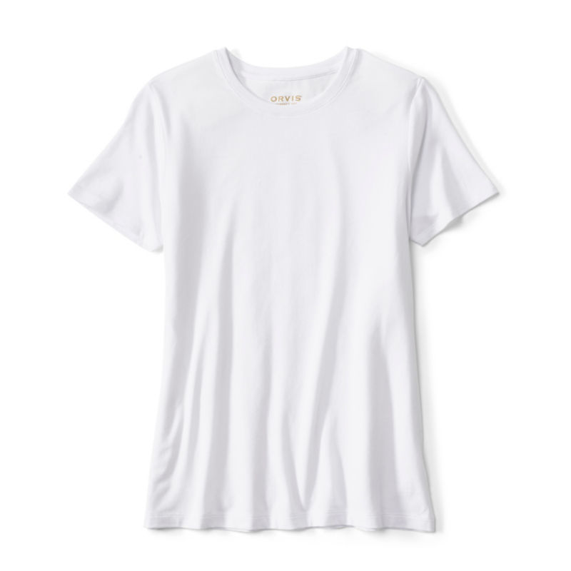 Perfect Short-Sleeve Crewneck Tee - WHITE image number 0