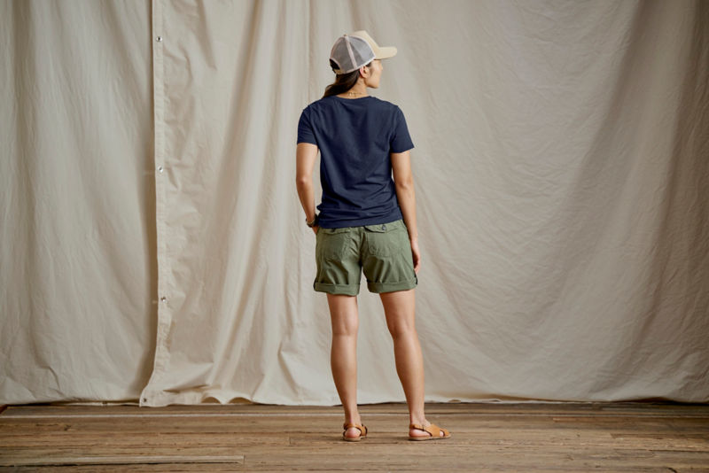 Perfect Short-Sleeve Crewneck Tee - DARK NAVY image number 2