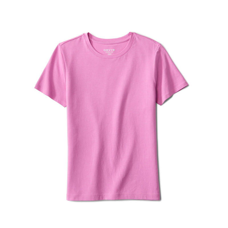 Perfect Short-Sleeve Crewneck Tee - BRIGHT LILAC