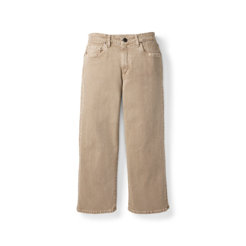 Kut from the Kloth&reg; Charlotte Denim Wide-Leg Cropped Jeans - MILK TEA