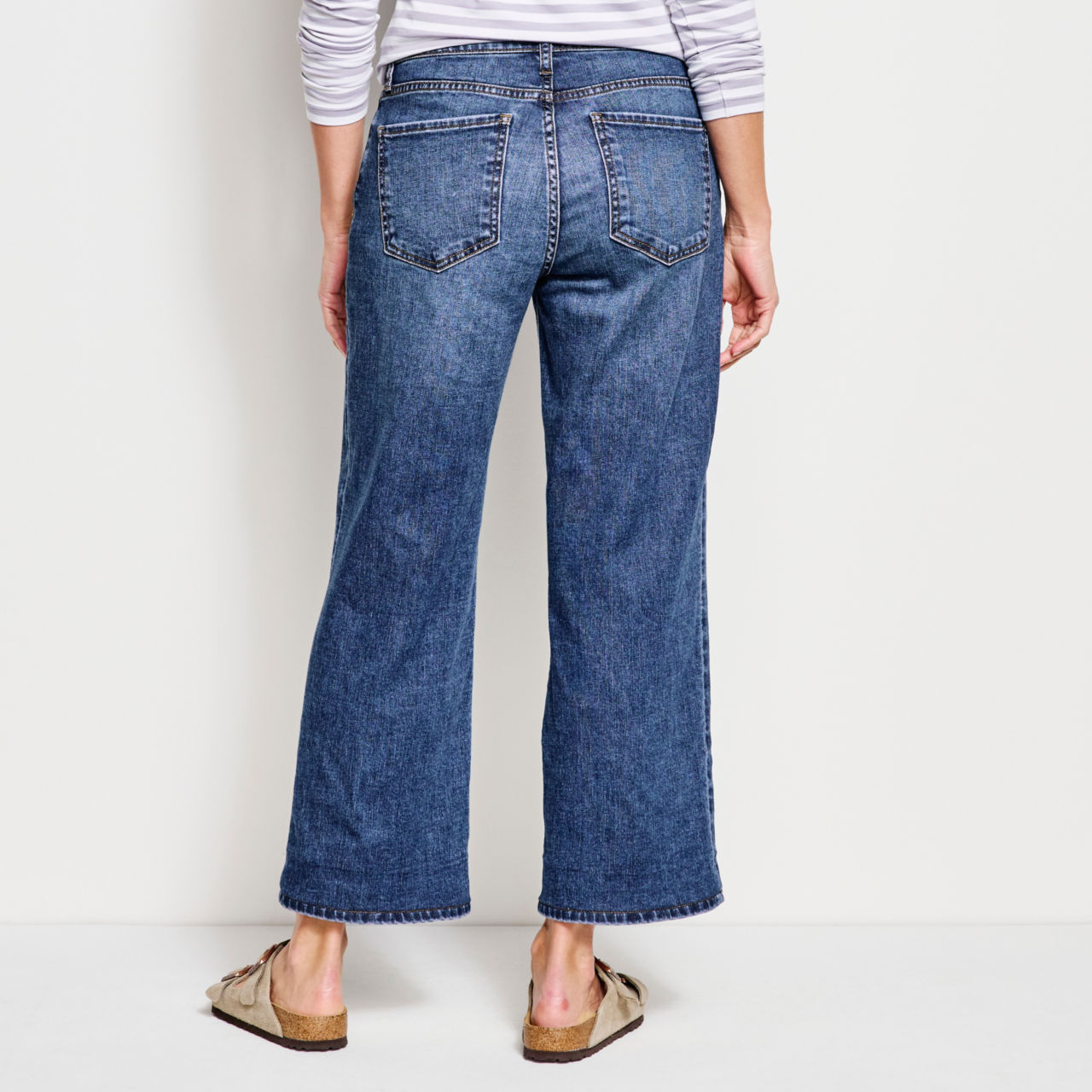 Kut from the Kloth® Charlotte Denim Wide-Crop Jeans - MED INDIGO HIRISE - EXCLUSIVE image number 2