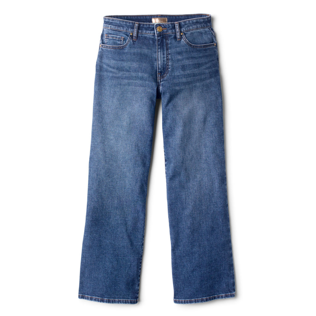 Kut from the Kloth® Charlotte Denim Wide-Crop Jeans - MED INDIGO HIRISE - EXCLUSIVE image number 5