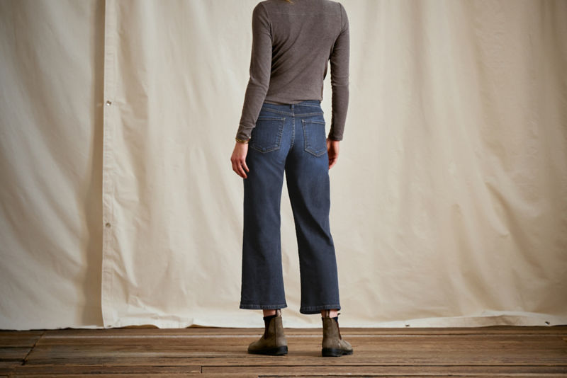 Kut from the Kloth&reg; Charlotte Denim Wide-Leg Cropped Jeans - INNOXIOUS - EXCLUSIVE image number 4
