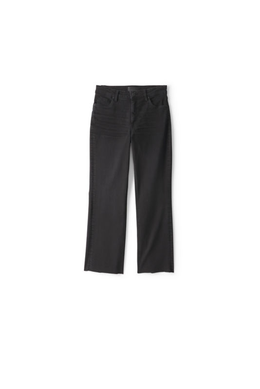 Kut from the Kloth&reg; Kelsey Cropped Flare Jeans - BLACK image number 0