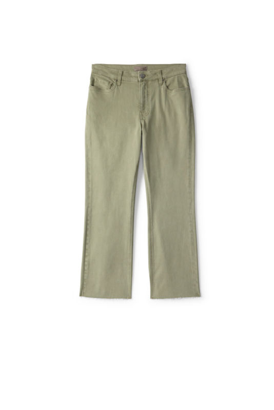 Kut from the Kloth&reg; Kelsey Cropped Flare Jeans - SAGE GREEN