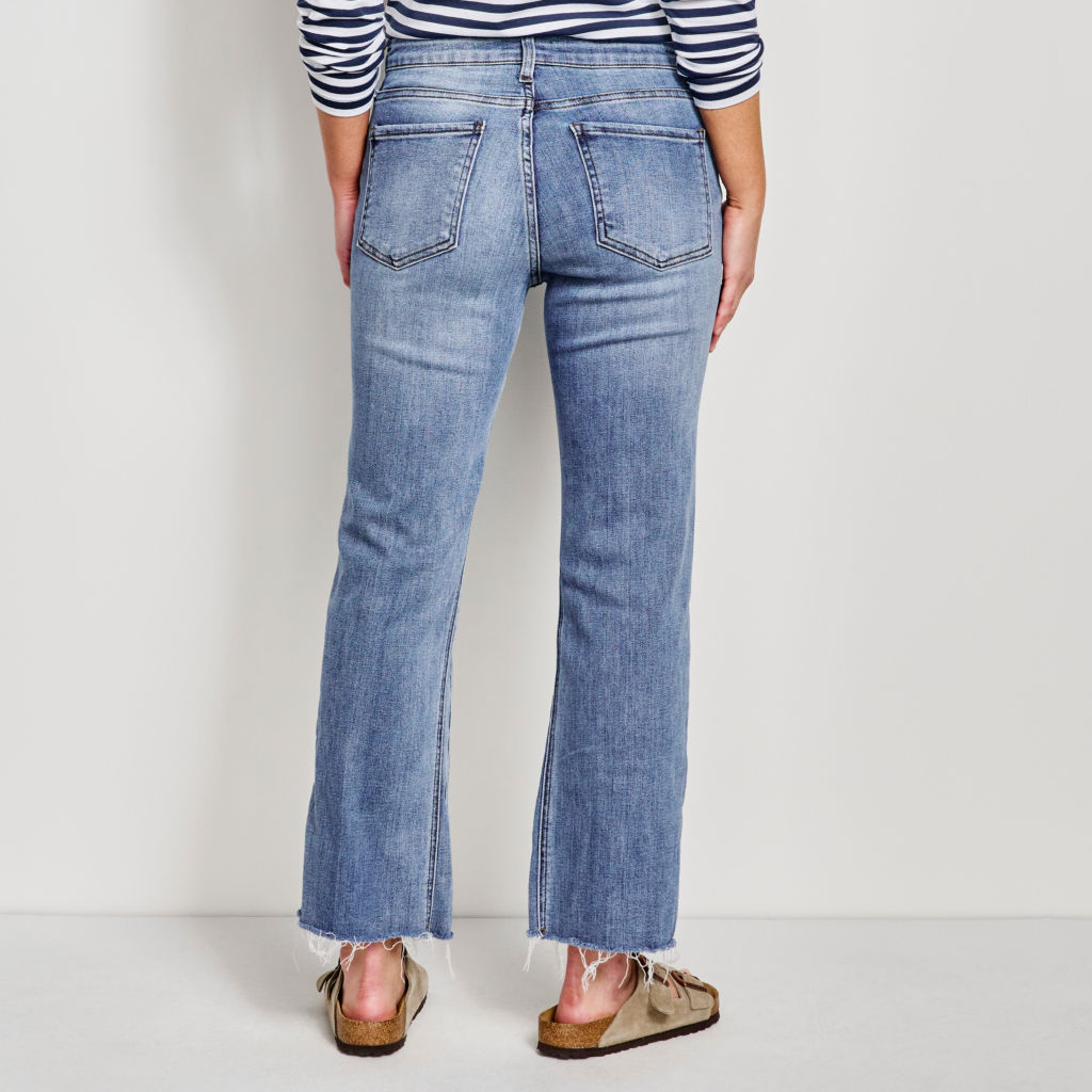 Kut from the Kloth® Kelsey Cropped Flare Jeans - LIGHT INDIGO HIRISE image number 2