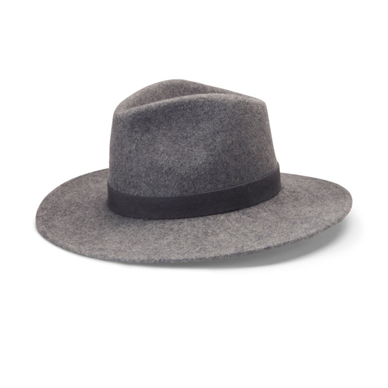 Wide-Brim Rancher Hat - CHARCOAL HEATHER