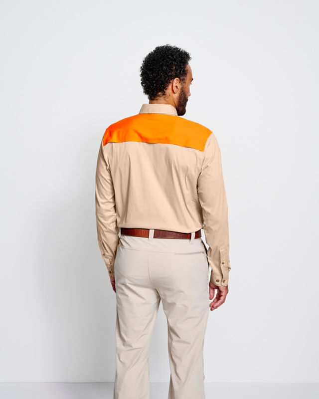 Men&rsquo;s Left-Hand Long-Sleeve Featherweight Shooting Shirt - BLAZE SAND image number 3