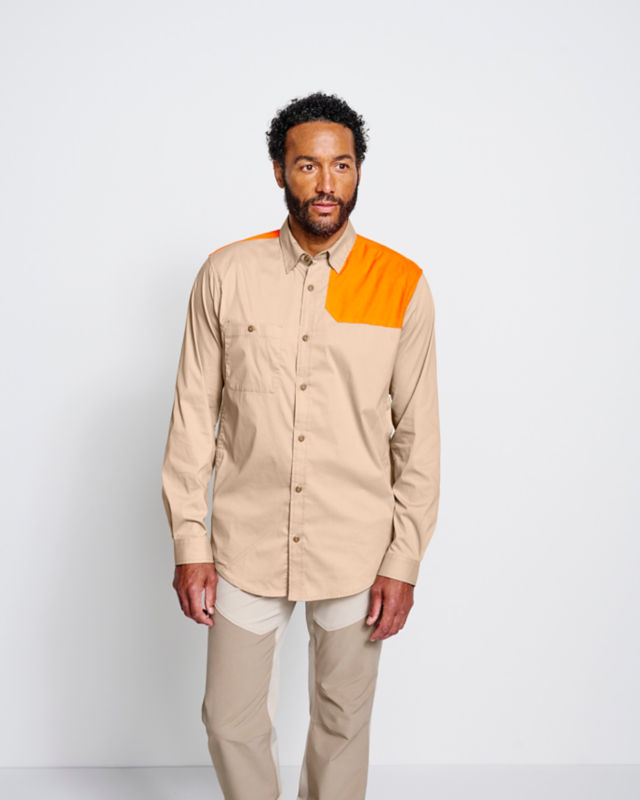 Men&rsquo;s Left-Hand Long-Sleeve Featherweight Shooting Shirt - BLAZE SAND image number 1