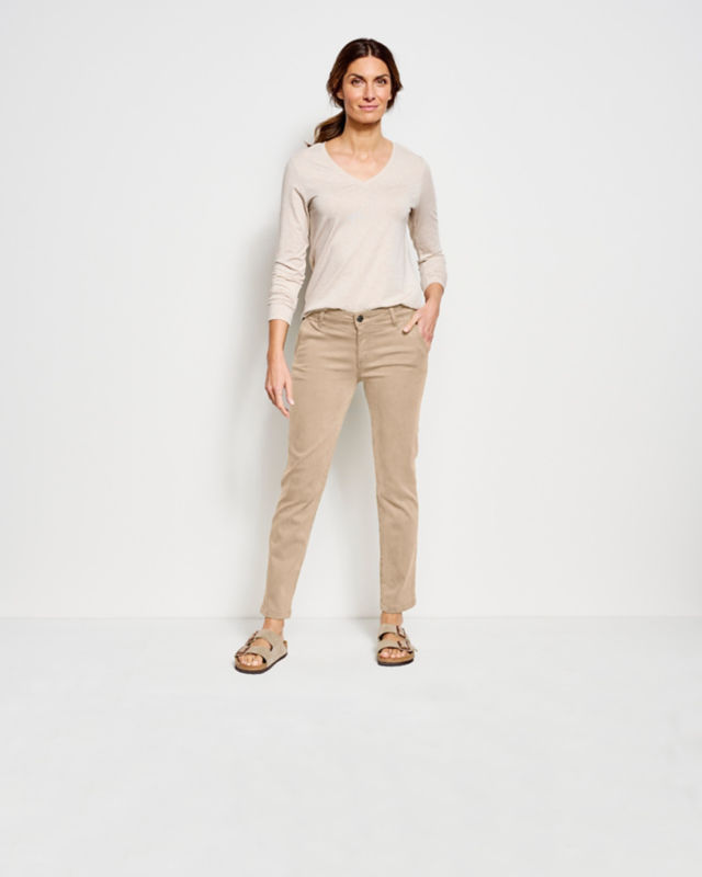 Kut from the Kloth&reg; Stretch Twill Catherine Boyfriend Ankle&mdash;Exclusive - DESERT KHAKI