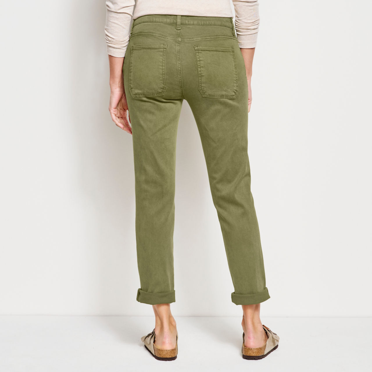 Kut from the Kloth® Stretch Twill Catherine Boyfriend Ankle—Exclusive - LODEN image number 3