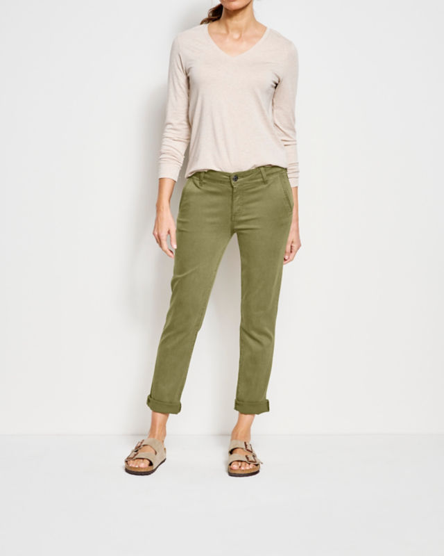 Kut from the Kloth&reg; Stretch Twill Catherine Boyfriend Ankle&mdash;Exclusive - LODEN image number 1