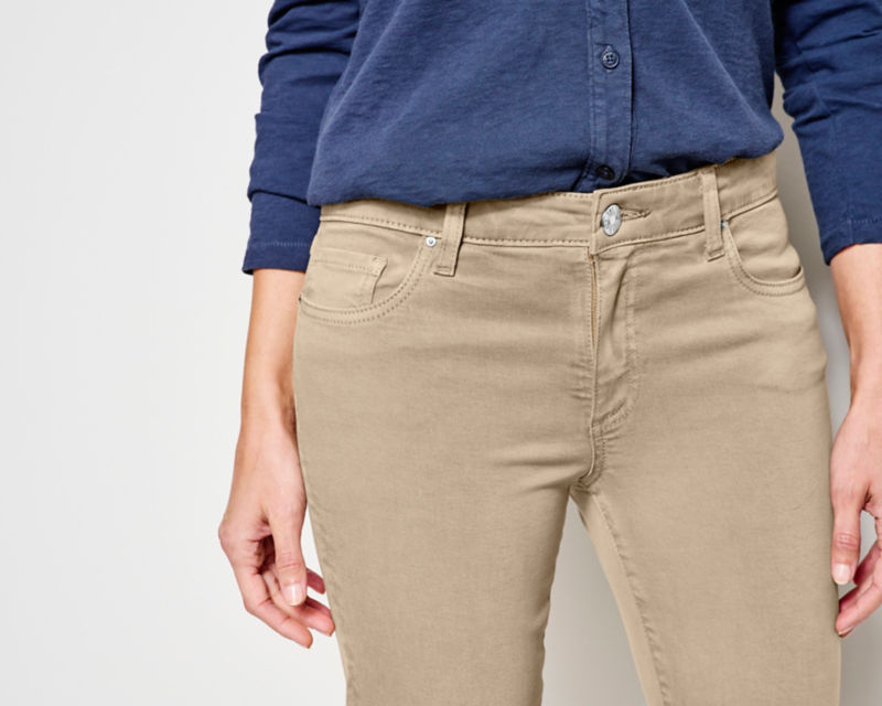 Kut from the Kloth&reg; Amy Stretch Twill Cropped Chinos - WOOD image number 2