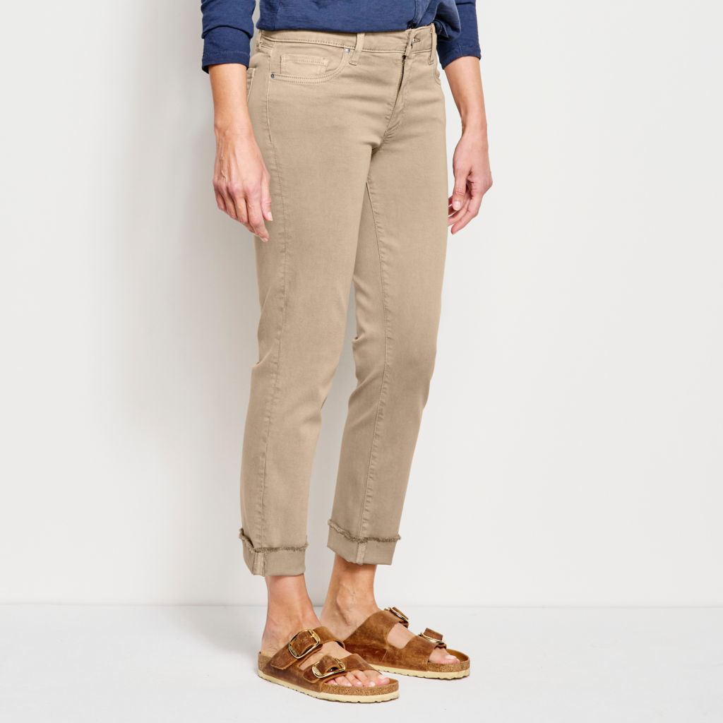 Kut from the Kloth® Stretch Twill Amy Crop - DESERT KHAKI EXCLUSIVE image number 1