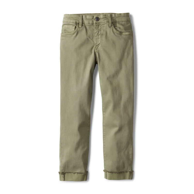 Kut from the Kloth&reg; Amy Stretch Twill Cropped Chinos - OLIVINE EXCLUSIVE image number 5