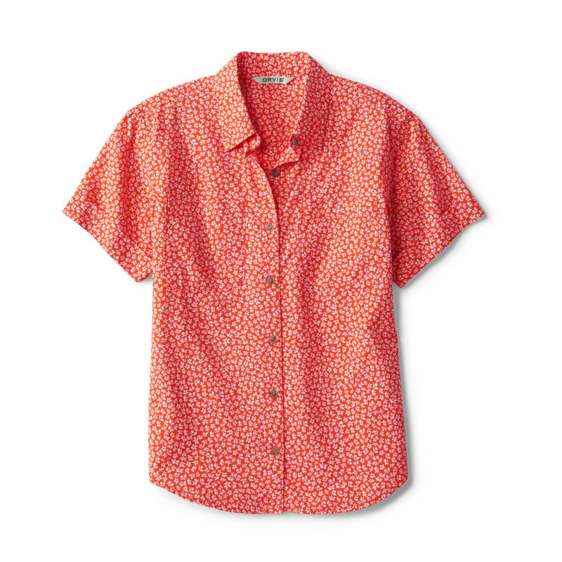 Classic Short-Sleeve Camp Shirt - POPPY DITSY FLORAL image number 0