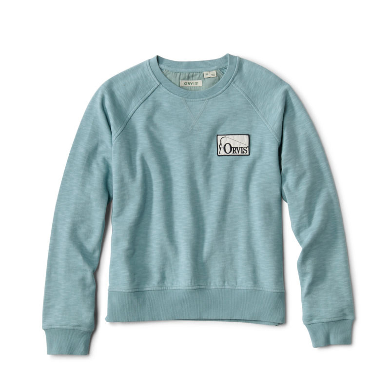 Women's Montana Morning&reg; Graphic Crewneck Sweatshirt - MINERAL BLUE