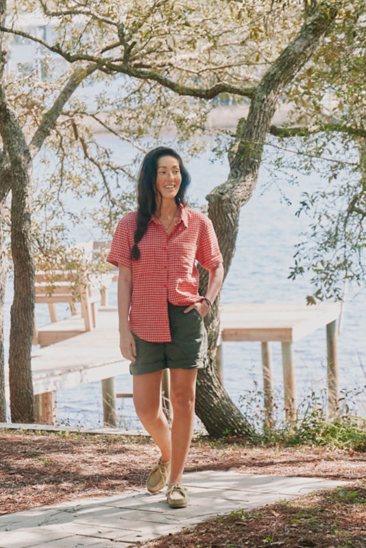 Women&rsquo;s 1856 Stretch Poplin 9" Utility Shorts - TARRAGON