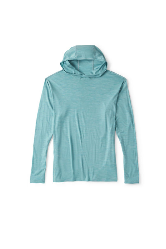 Men's Outbound Merino Hoodie - MINERAL BLUE HEATHER image number 5