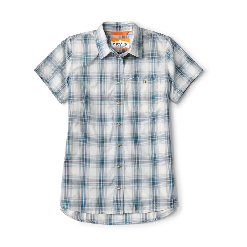 Women&rsquo;s Tech Chambray Short-Sleeve Work Shirt - LAGOON PLAID