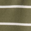 Lightweight Polo Sweatshirt - MOSS/PALE STONE STRIPE