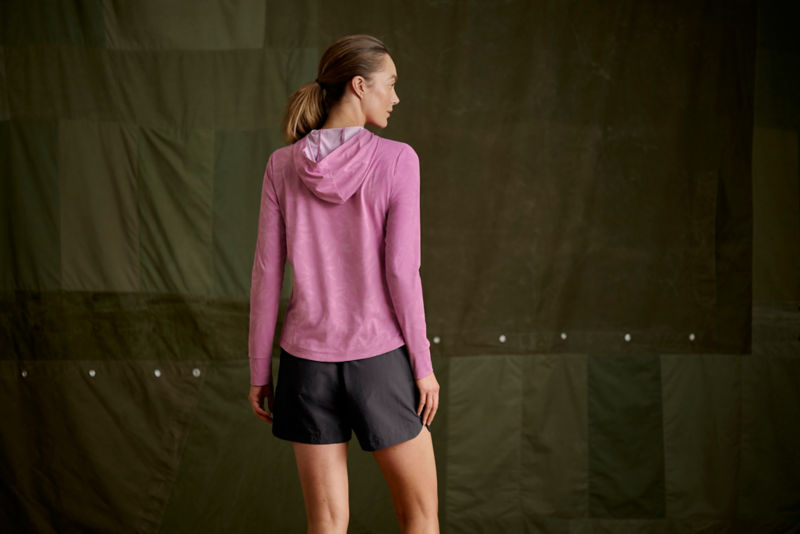 Women's Sun Defense Hoodie - LILAC STITCH LEAF image number 3