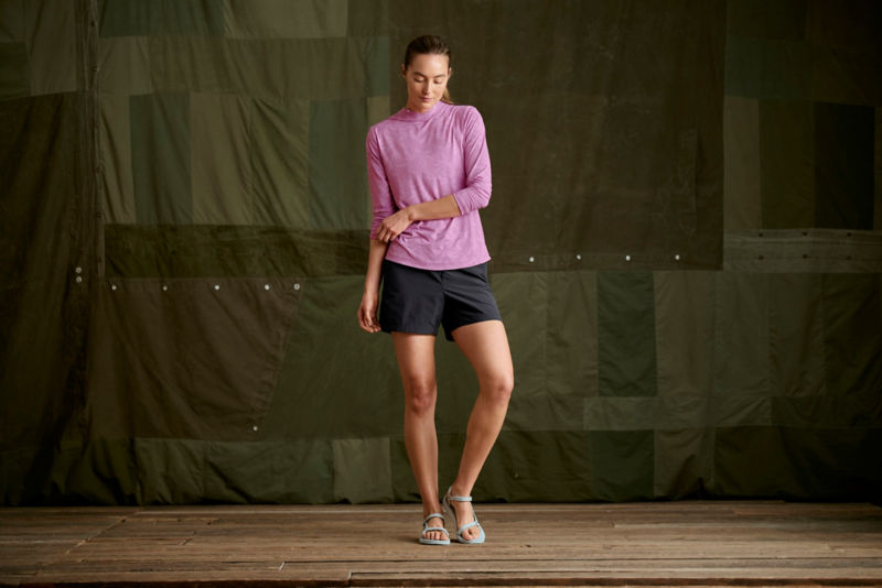 Women's Sun Defense Hoodie - LILAC STITCH LEAF image number 4