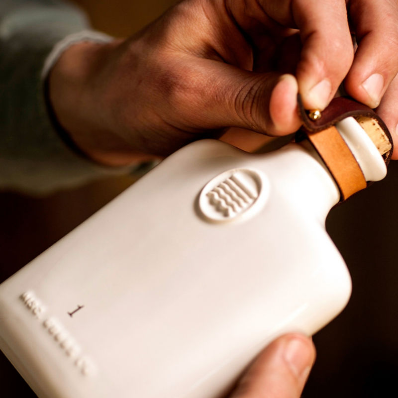 Misc. Goods Co. Ceramic Flask - WHITE image number 1