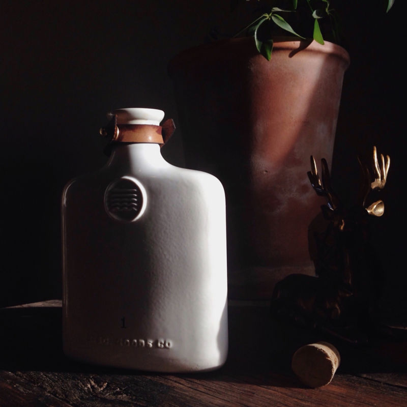 Misc. Goods Co. Ceramic Flask - WHITE image number 2