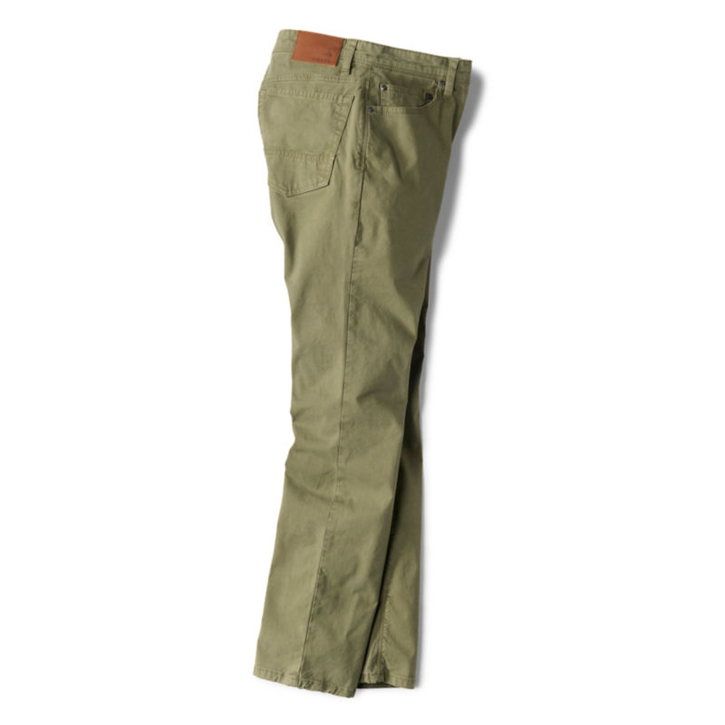 5-Pocket Stretch Twill Pants - MOSS image number 1
