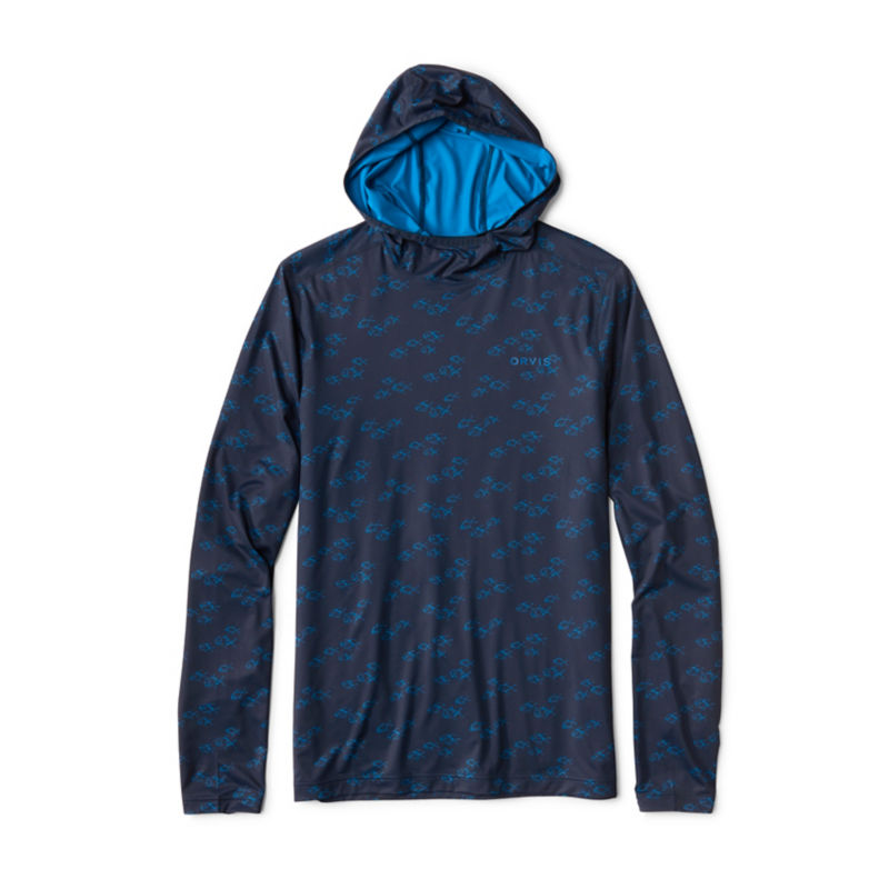 Men's Sun Defense Hoodie - TRUE NAVY PERMIT image number 6