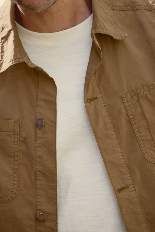 1856 Stretch Poplin Chore Coat - FIELD KHAKI image number 1