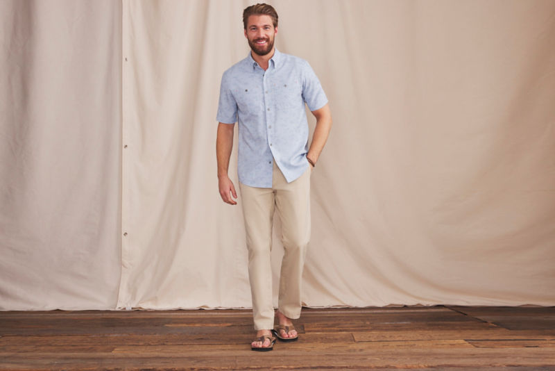 1856 Stretch Twill Regular Fit Chinos - SHIITAKE image number 3